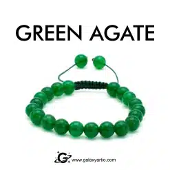 دستبند سنگ عقیق سبز