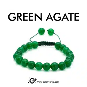 دستبند سنگ عقیق سبز