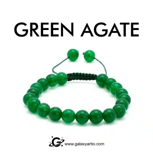 دستبند سنگ عقیق سبز