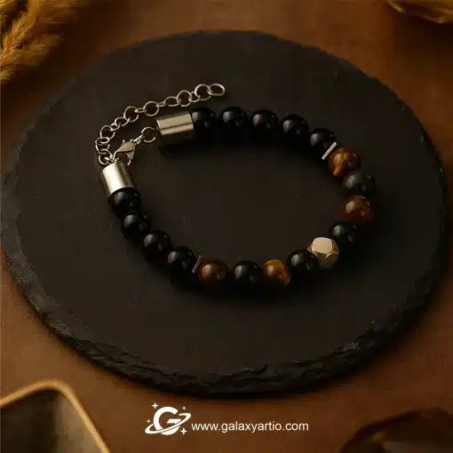 دستبند سنگ و نقره زنیت