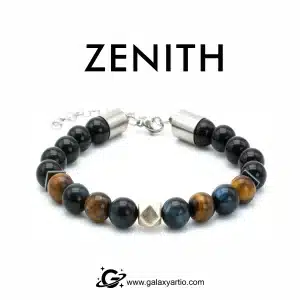 دستبند سنگ و نقره زنیت