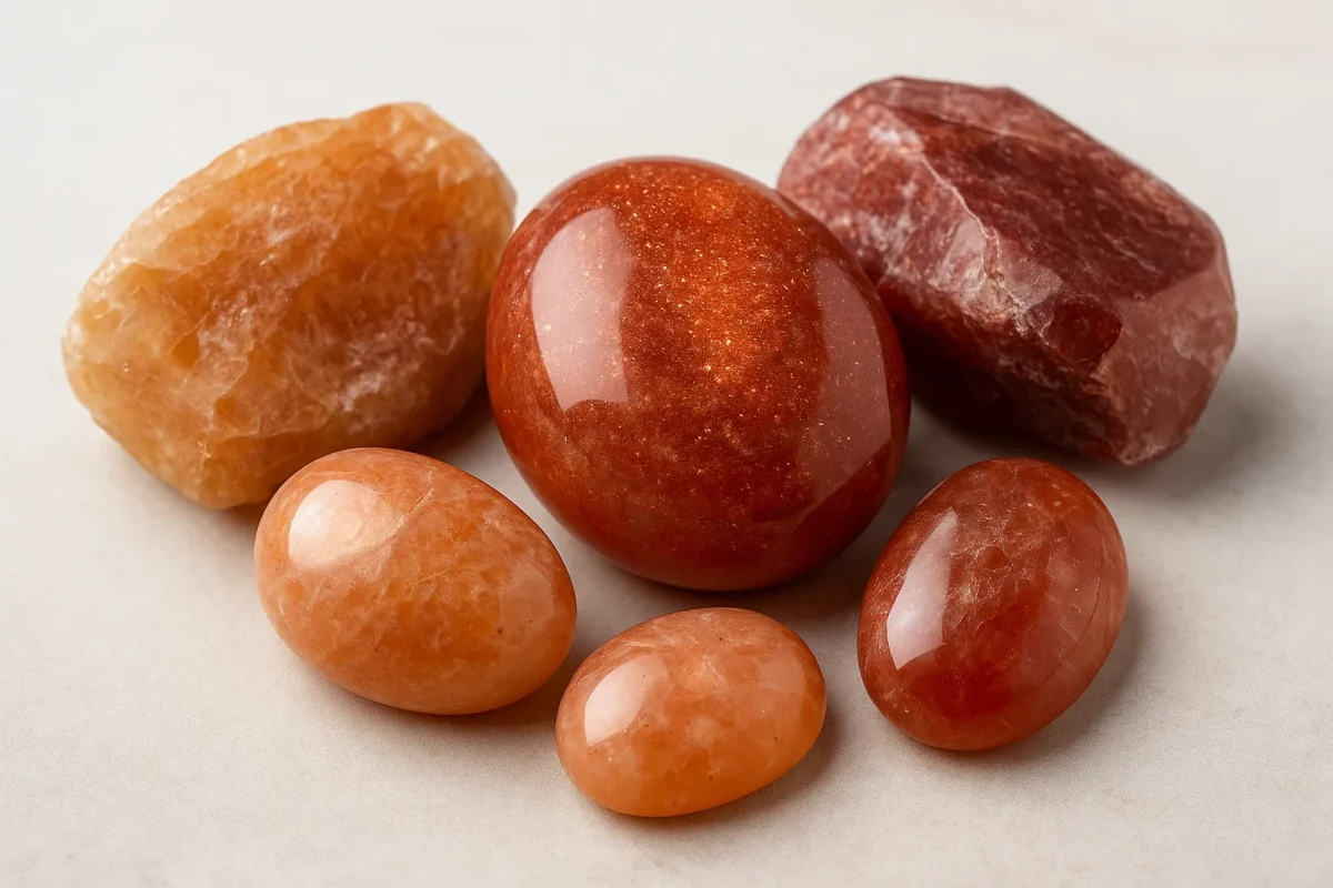 مقایسه سنگ سان استون با مون استون و کارنلیان