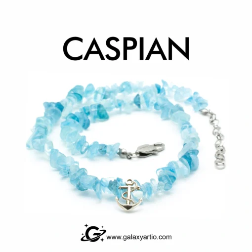 گردنبند سنگ و نقره کاسپین