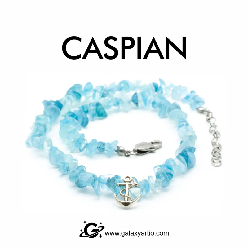 گردنبند سنگ و نقره کاسپین