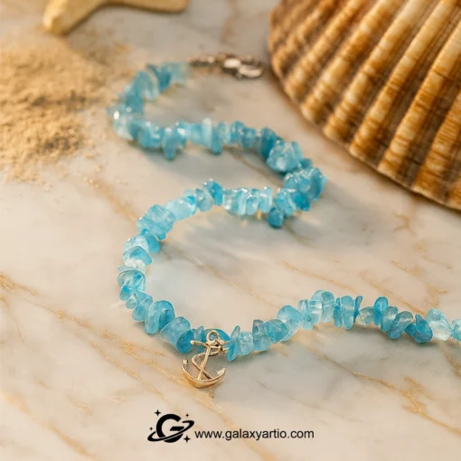 گردنبند سنگ و نقره کاسپین