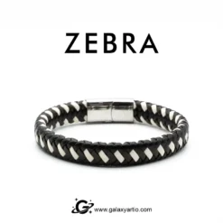 دستبند چرمی زبرا