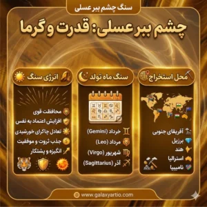 خواص سنگ چشم ببر عسلی