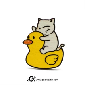 پیکسل گربه و جوجه اردک