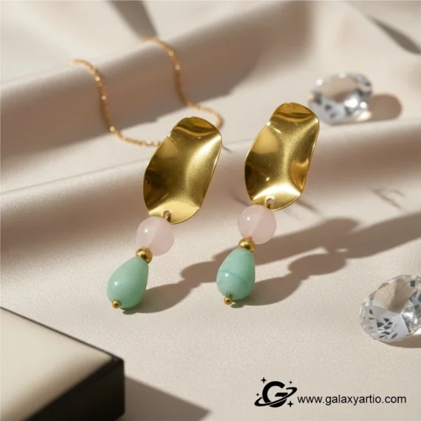 گوشواره سنگی پاستل