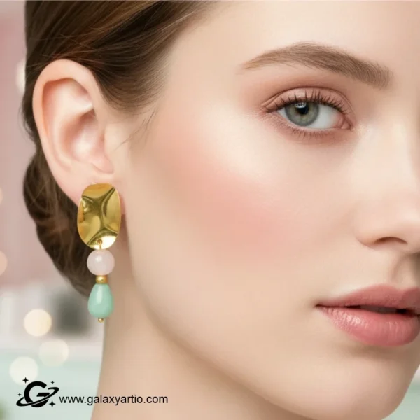 گوشواره سنگی پاستل