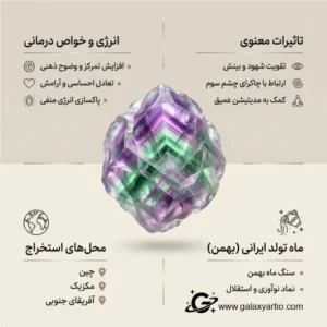 گردنبند فلوریش با سنگ فلورین