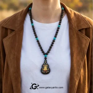 گردنبند سنگ و چوب کارما